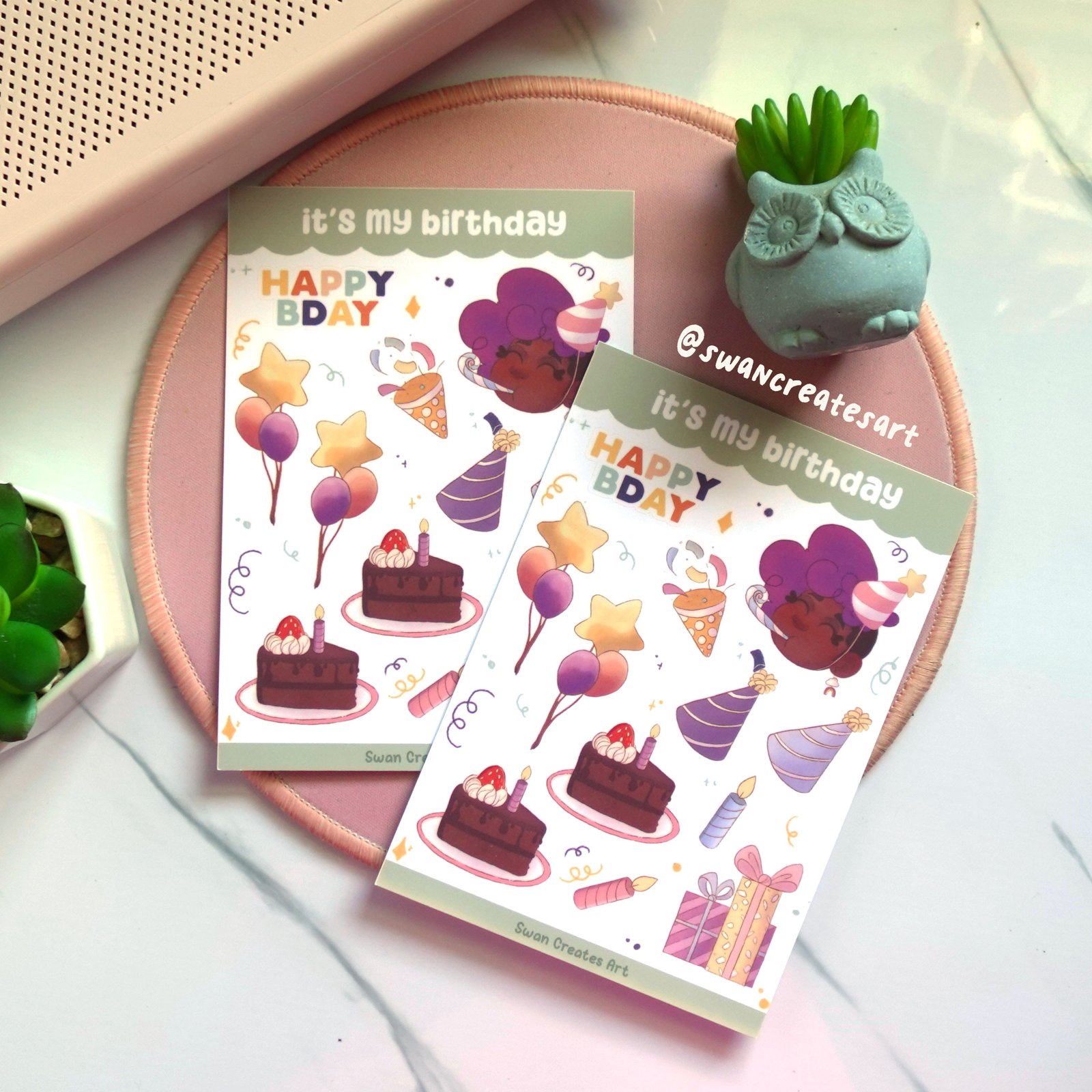 It's My Birthday - VINYL STICKER SHEET